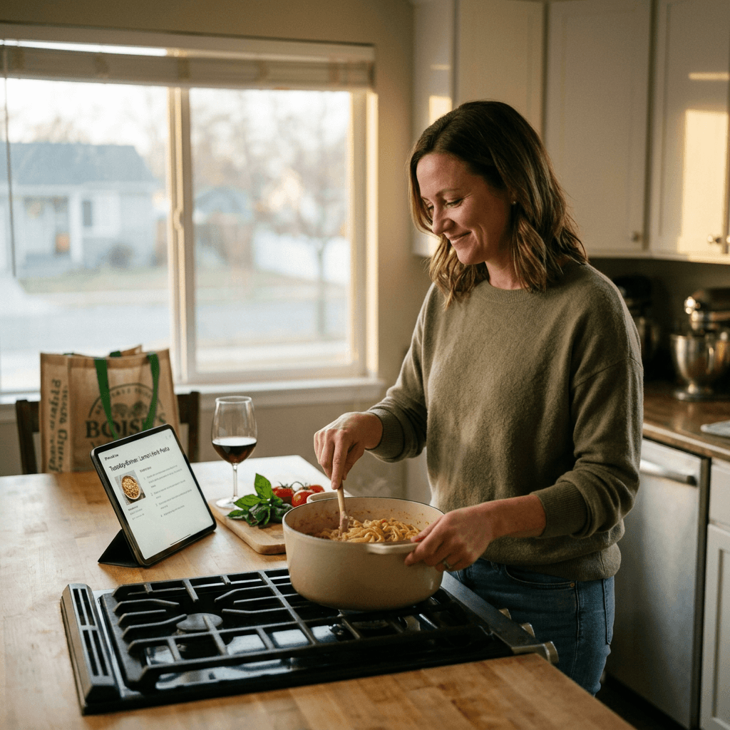 600 saved recipes, still ordered Thai every night. Not anymore.